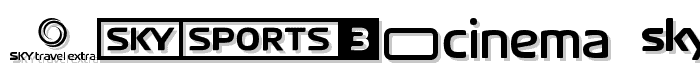 Sky TV Channel Logos font
